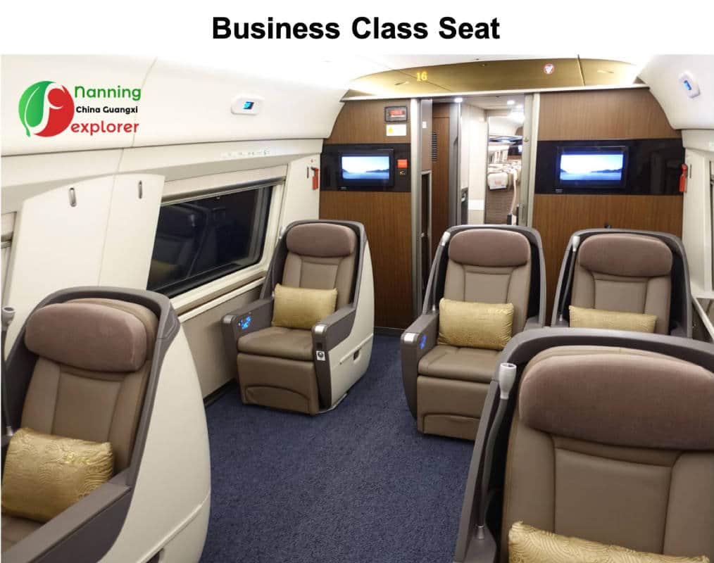 Business class seats - Bullet train