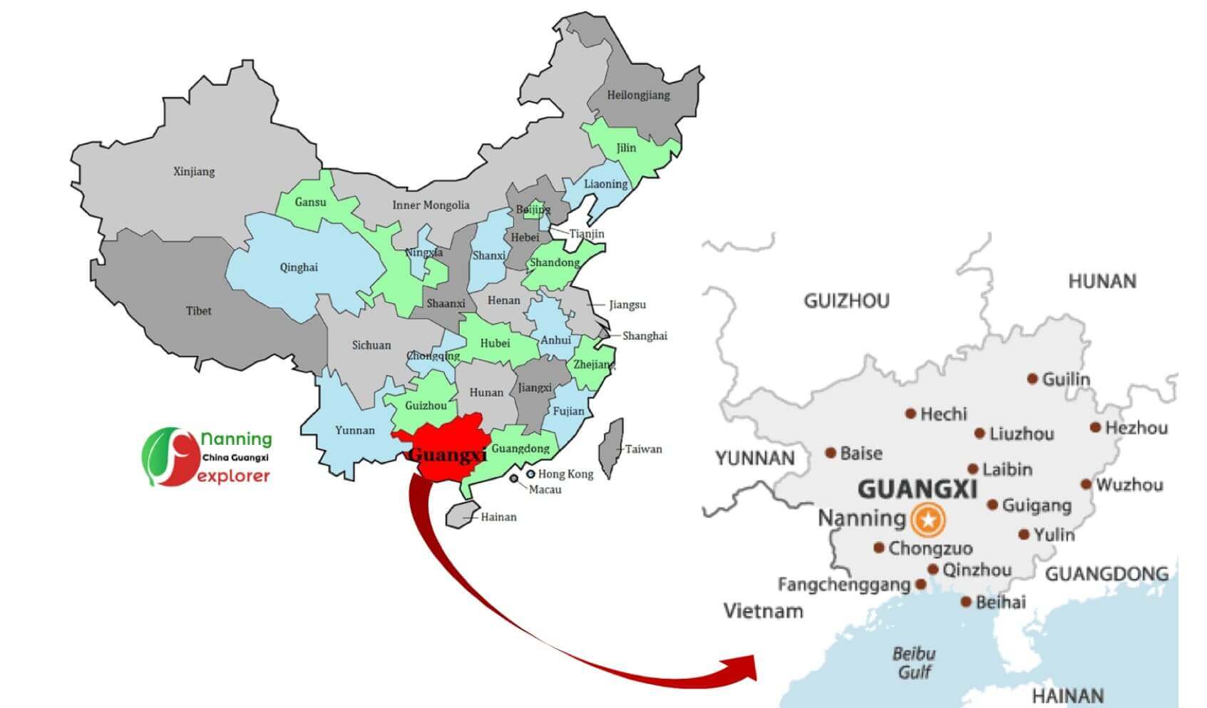 guangxi province map